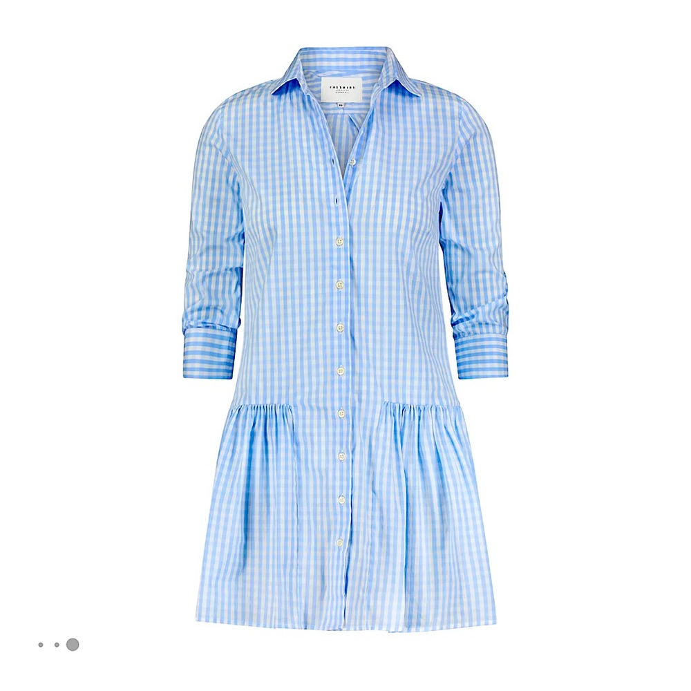 Rochelle Behrens THE SHIRT Blue Gingham Dress